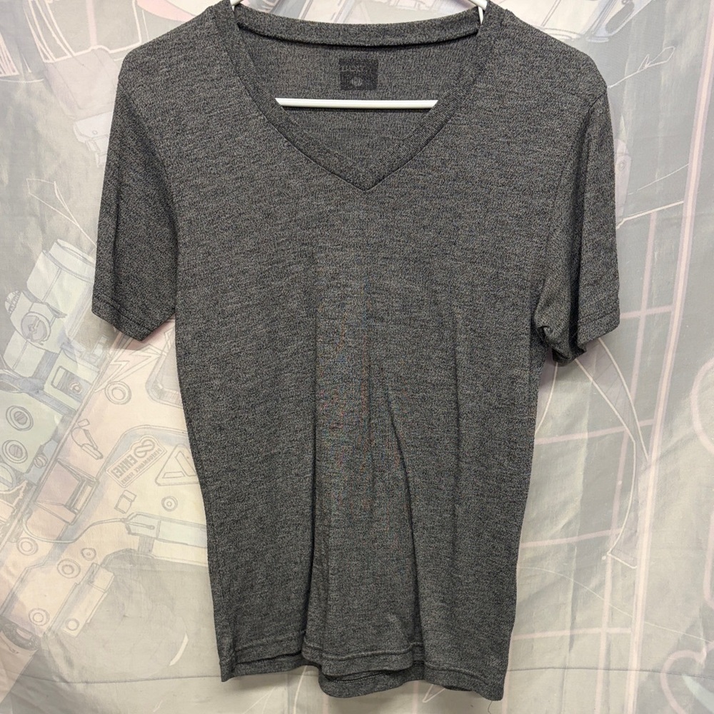 Men's Gray V-Neck T-Shirt